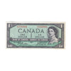 BC-37a 1954 Canada $1 Beattie-Coyne, W/L, VF-EF (VF30)