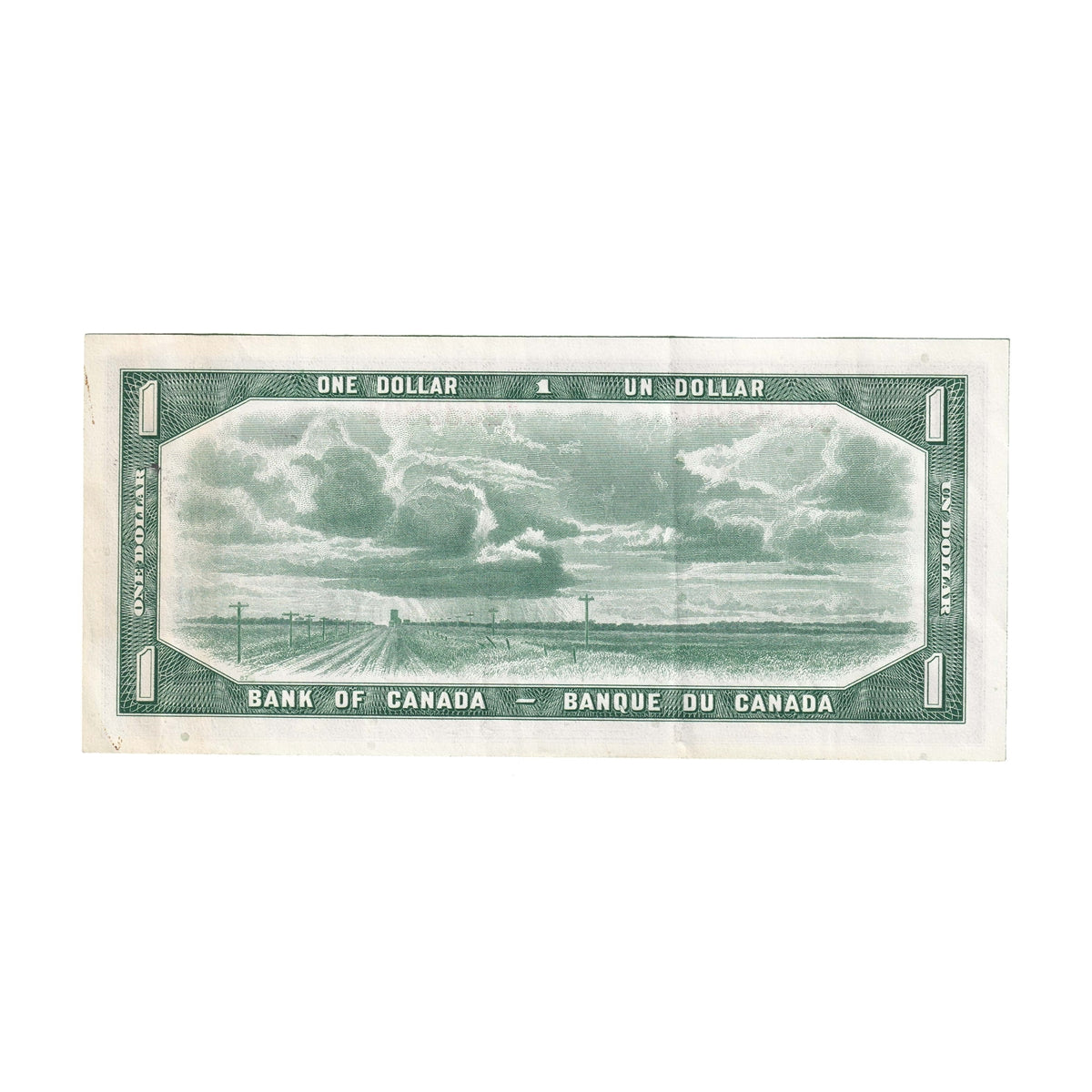BC-37a 1954 Canada $1 Beattie-Coyne, W/L, VF-EF (VF30)