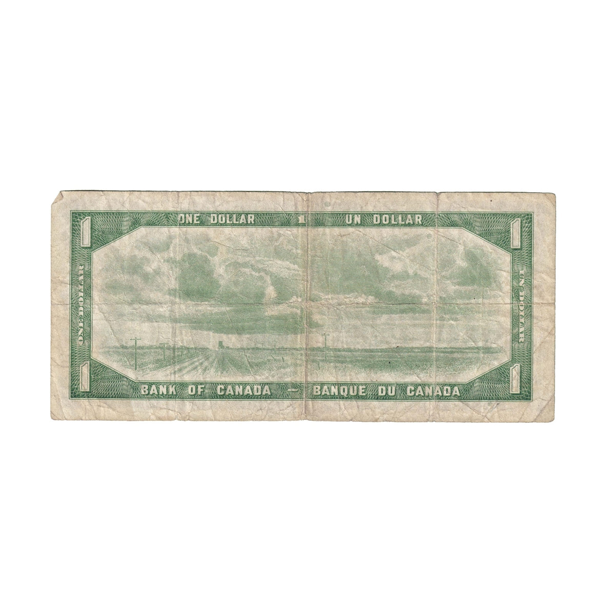 BC-37a-i 1954 Canada $1 Beattie-Coyne, H/M, CIRC
