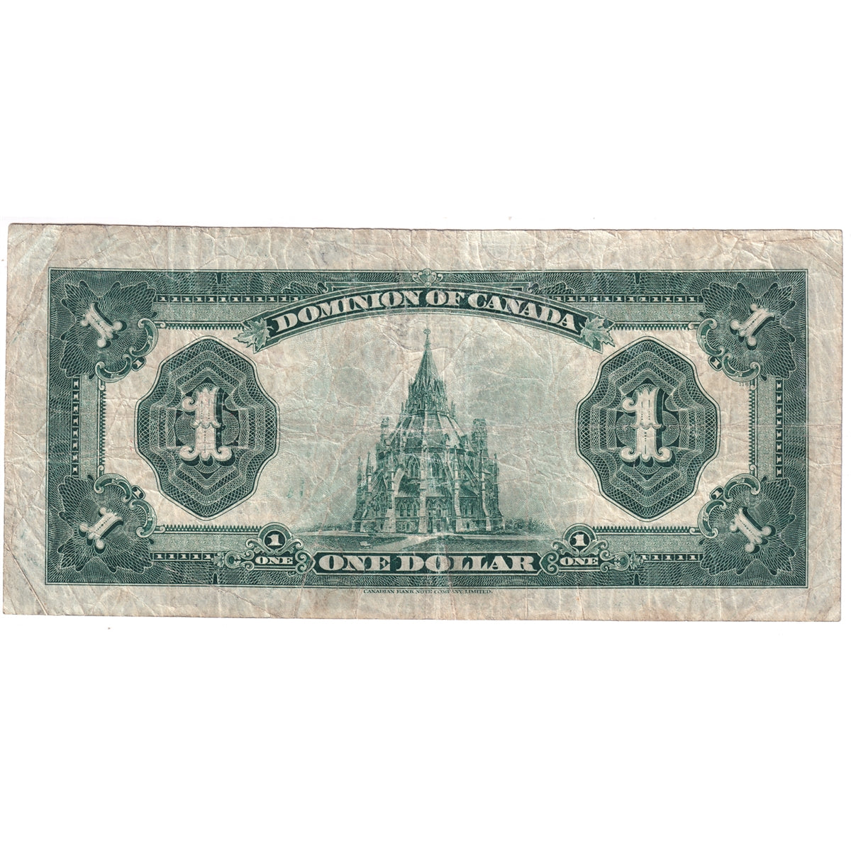 DC-25g 1923 Dominion $1 McCavour-Saunders, Red Seal 2, Series X, Fine (F12)