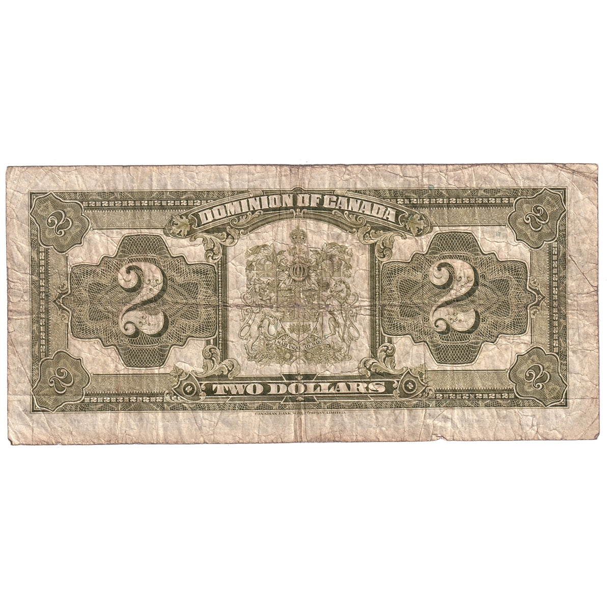 DC-26l 1923 Dominion $1 Campbell-Clark, Black Seal 4, Series W, Very Good (VG8)