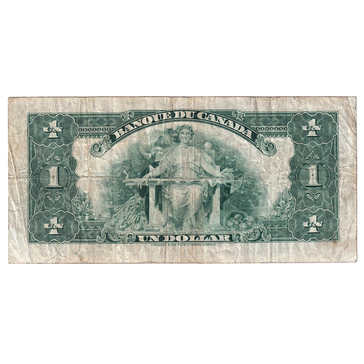 BC-2 1935 Canada $1 Osborne-Towers, French, F-VF (F15)