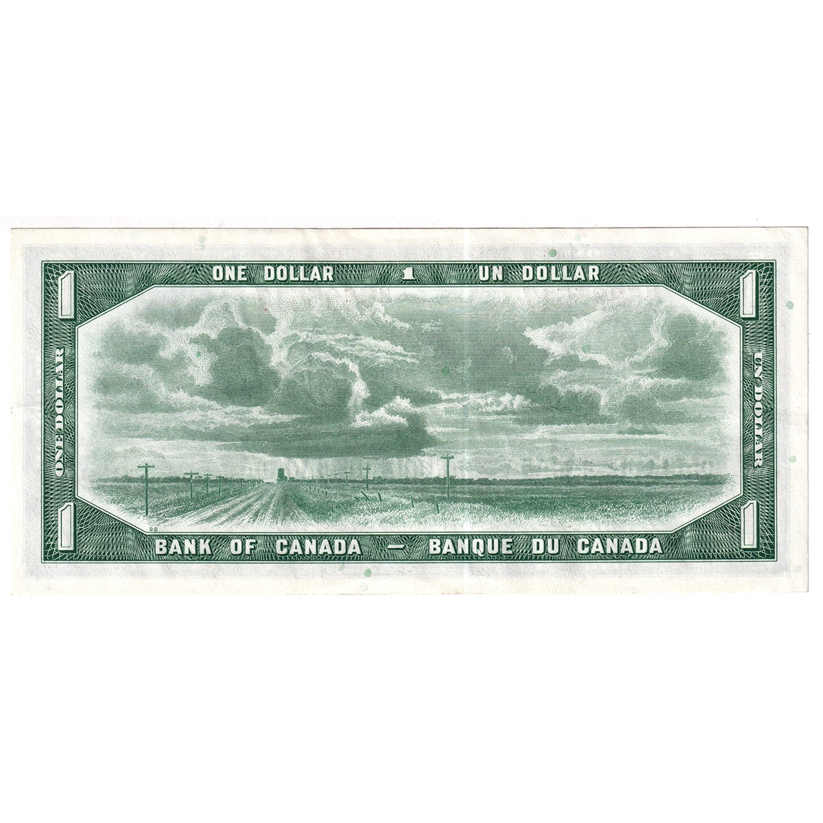 BC-29b 1954 Canada $1 Beattie-Coyne, Devil's Face, N/A, EF-AU (EF45)