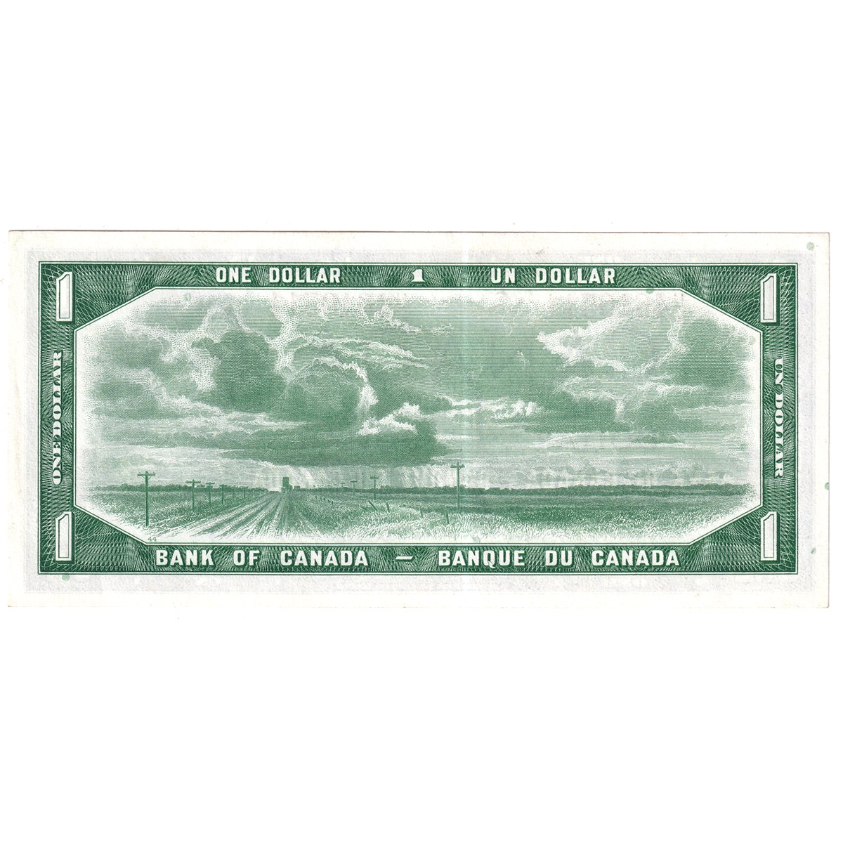 BC-37a 1954 Canada $1 Beattie-Coyne, H/L, AU-UNC (AU55)