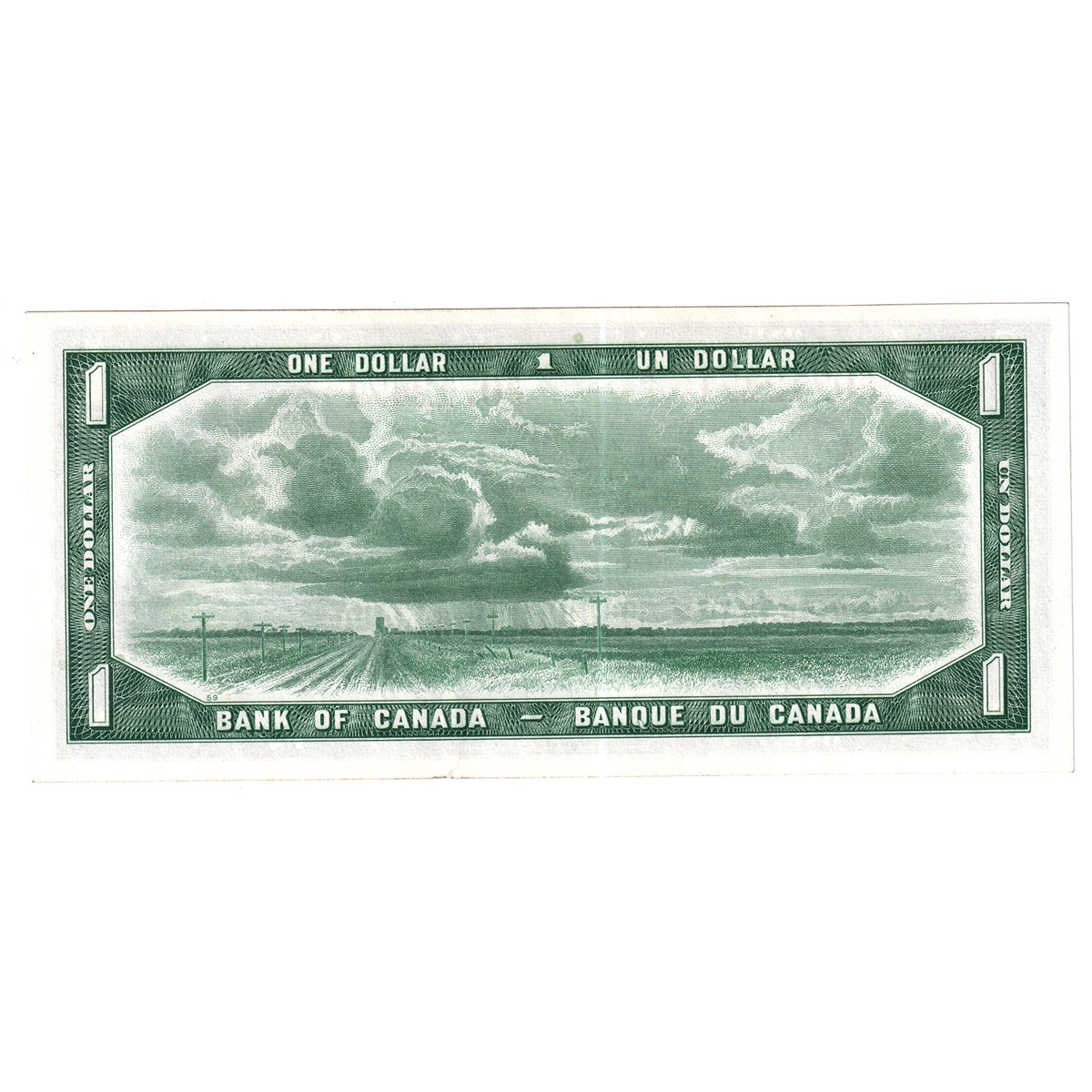 BC-37a 1954 Canada $1 Beattie-Coyne, S/L, EF-AU (EF45)