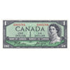 BC-37a-i 1954 Canada $1 Beattie-Coyne, D/M, Almost Uncirculated (AU50)