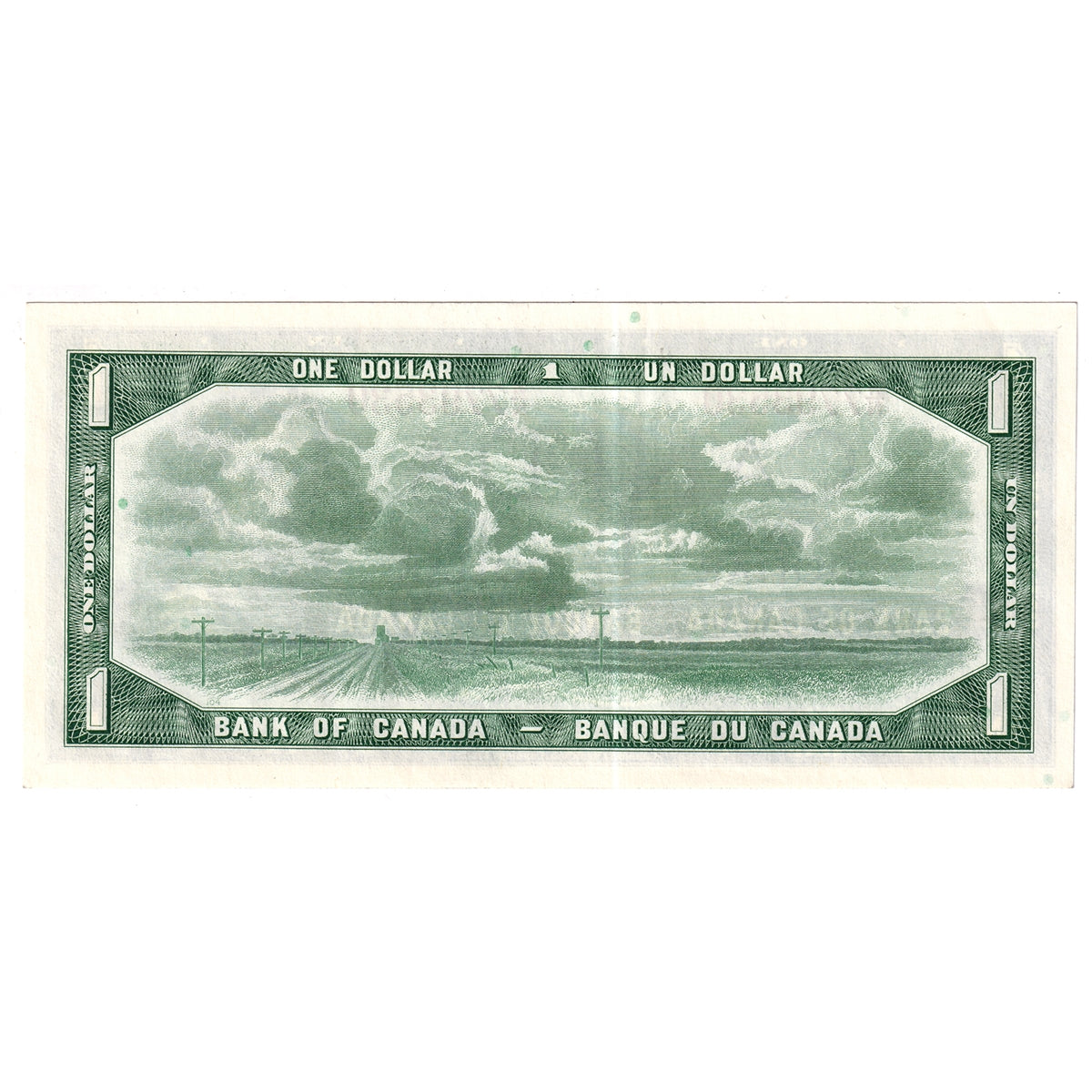 BC-37b 1954 Canada $1 Beattie-Rasminsky, W/N, No BPN, EF-AU (EF45)