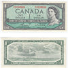 BC-37c 1954 Canada $1 Bouey-Rasminsky, S/F, Uncirculated (MS60)