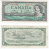 BC-37d 1954 Canada $1 Lawson-Bouey, V/F, Very Fine (VF20)