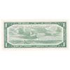 BC-37b-i 1954 Canada $1 Beattie-Rasminsky, W/M, AU-UNC (AU55)