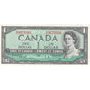 BC-37b-i 1954 Canada $1 Beattie-Rasminsky, W/Z, AU-UNC (AU55)
