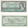 BC-37d 1954 Canada $1 Lawson-Bouey, Y/F, Extra Fine (EF40)