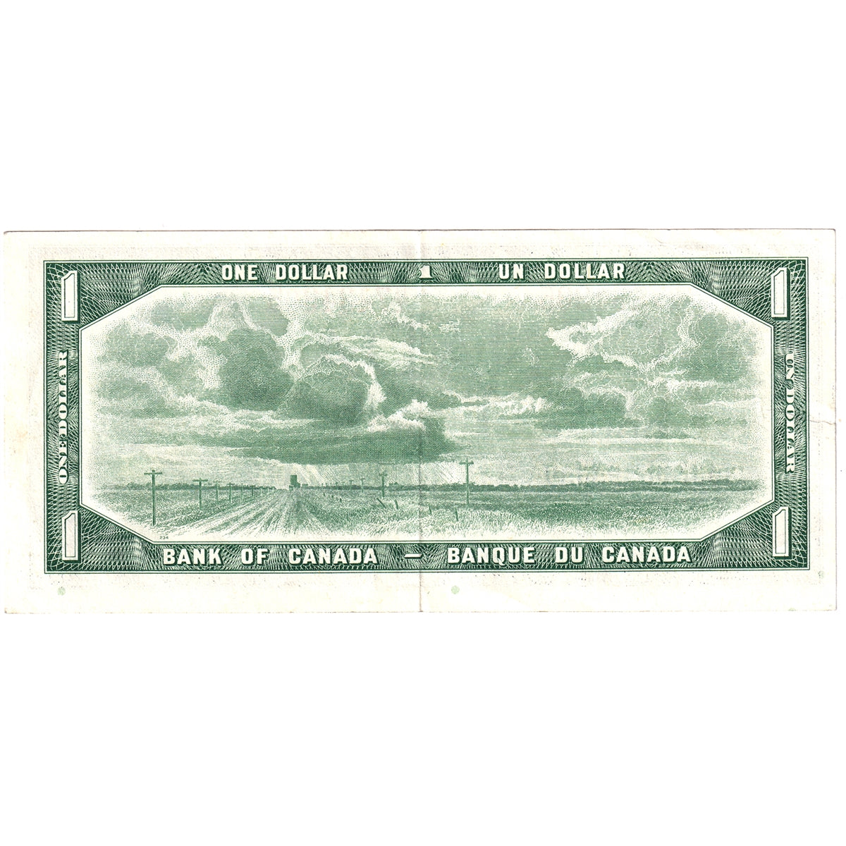 BC-37d 1954 Canada $1 Lawson-Bouey, B/I, EF-AU (EF45)