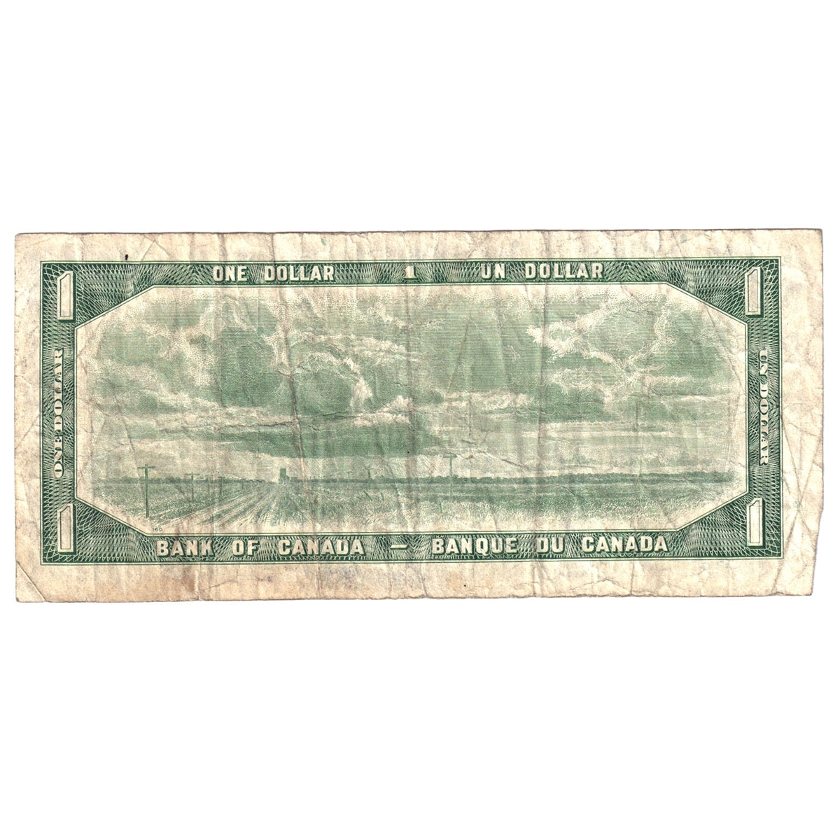 BC-37bA-i 1954 Canada $1 Beattie-Rasminsky, *A/F, Circ