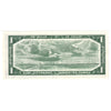 BC-37b-i 1954 Canada $1 Beattie-Rasminsky, L/Z, Almost Uncirculated (AU50)