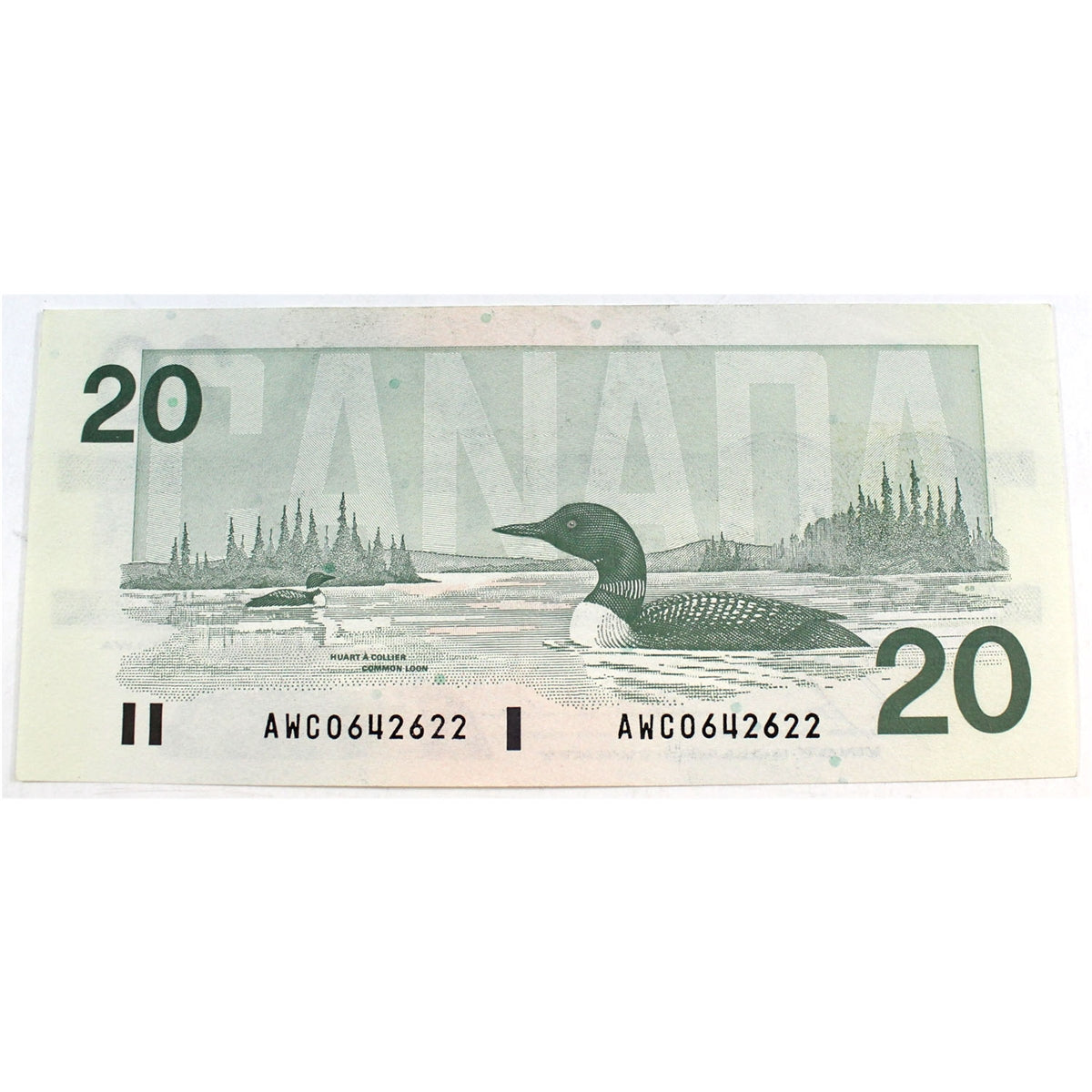 BC-58b-i 1991 Canada $20 Bonin-Thiessen, AWC, EF-AU (EF45)