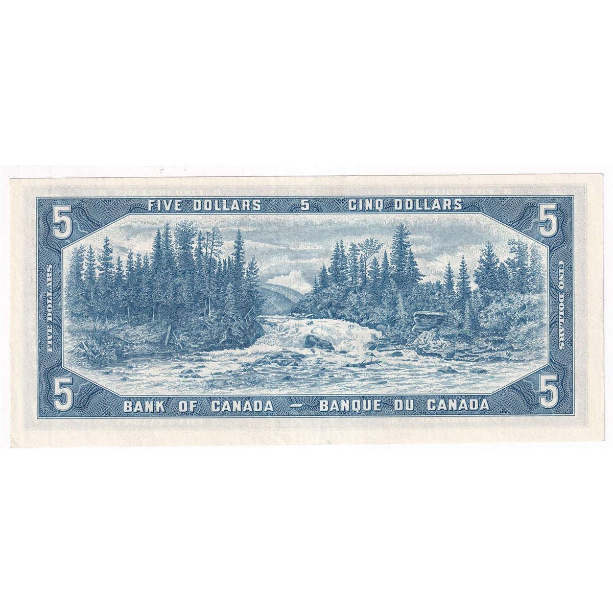 BC-39b 1954 Canada $5 Beattie-Rasminsky, G/S, Extra Fine (EF40)