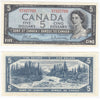 BC-39b 1954 Canada $5 Beattie-Rasminsky, G/X, VF-EF (VF30)