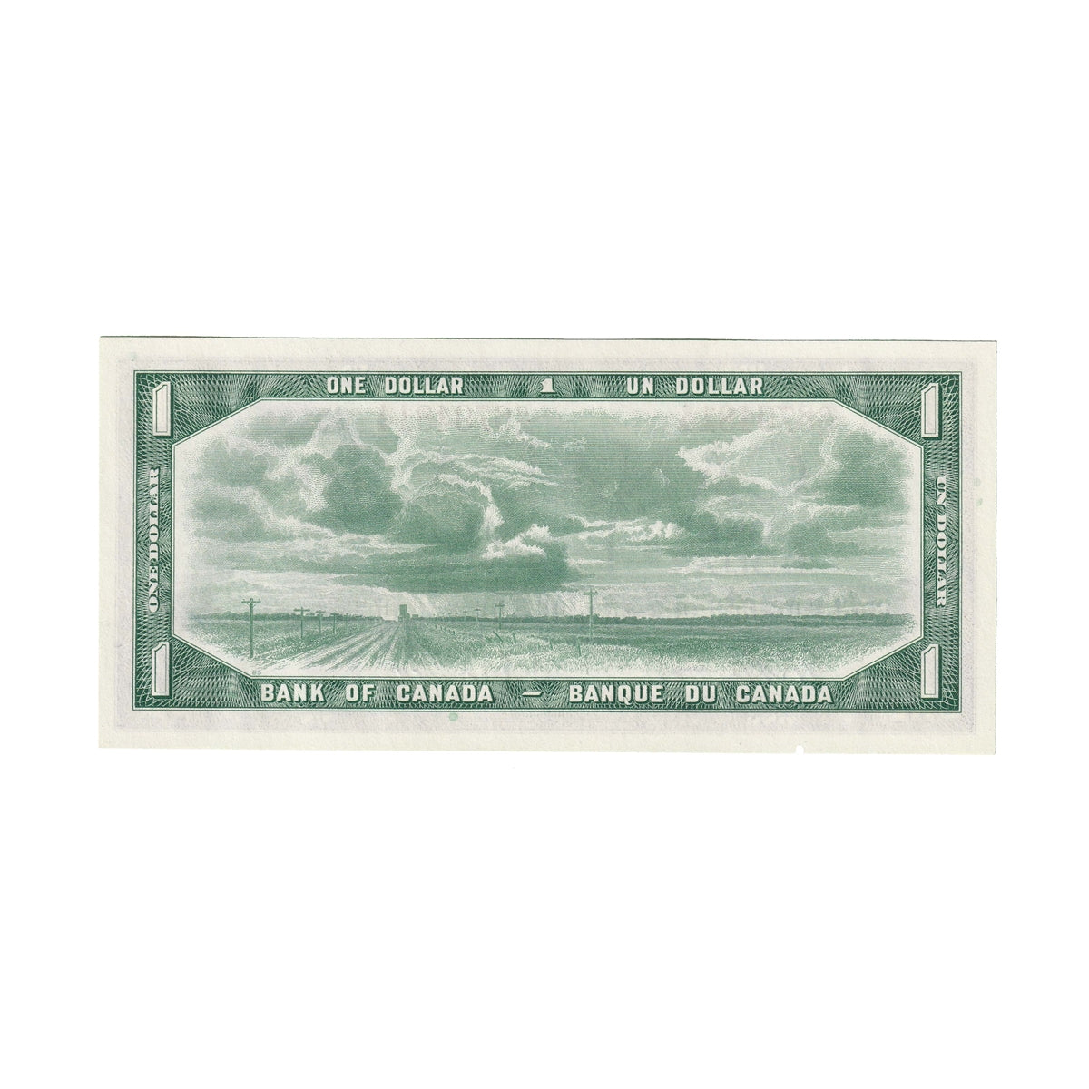 BC-37b 1954 Canada $1 Beattie-Rasminsky, O/N, Choice Uncirculated (CUNC63)
