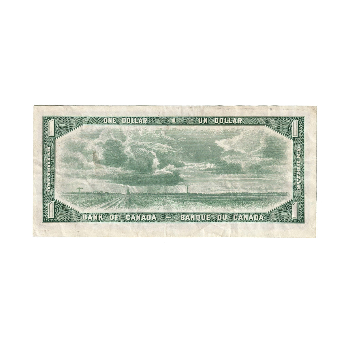 BC-37b 1954 Canada $1 Beattie-Rasminsky, H/O, Extra Fine (EF40)