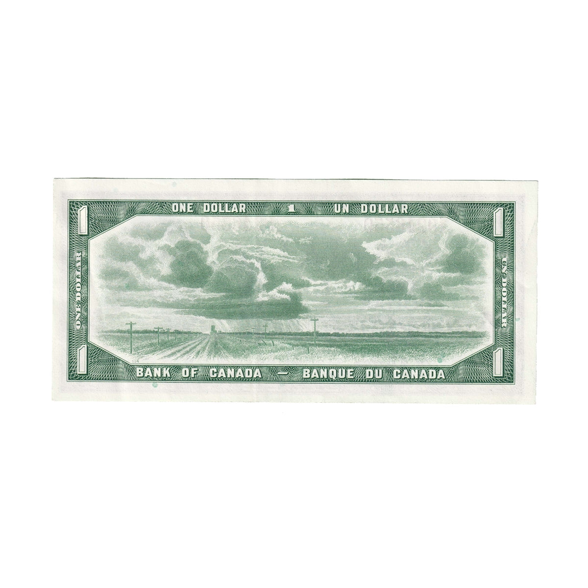 BC-37b 1954 Canada $1 Beattie-Rasminsky, J/O, EF-AU (EF45)