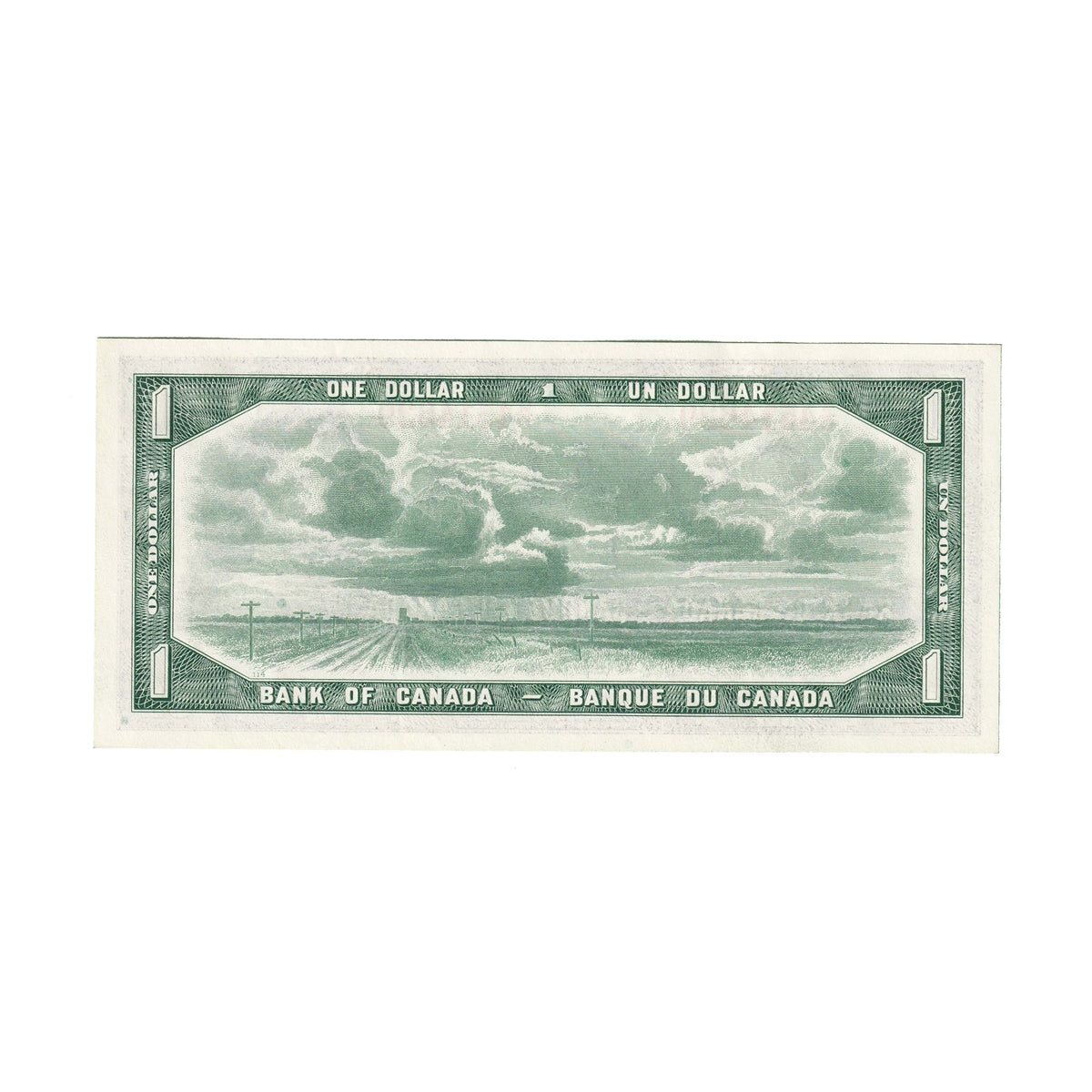 BC-37b 1954 Canada $1 Beattie-Rasminsky, W/O, Uncirculated (MS60)