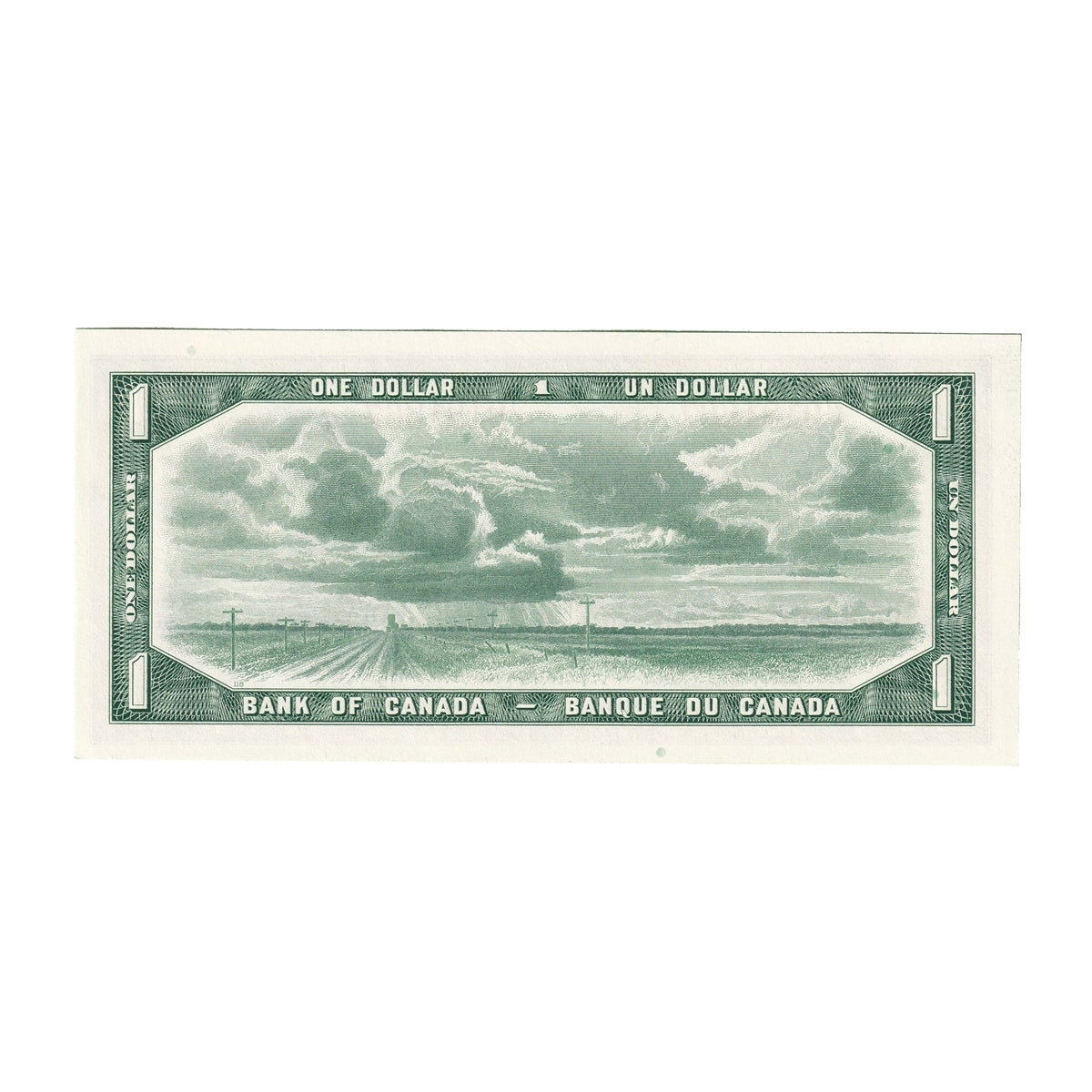 BC-37b 1954 Canada $1 Beattie-Rasminsky, J/Y, Choice Uncirculated (CUNC63)