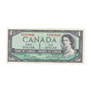 BC-37b 1954 Canada $1 Beattie-Rasminsky, R/Y, Extra Fine (EF40)