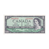 BC-37b-i 1954 Canada $1 Beattie-Rasminsky, L/M, Extra Fine (EF40)