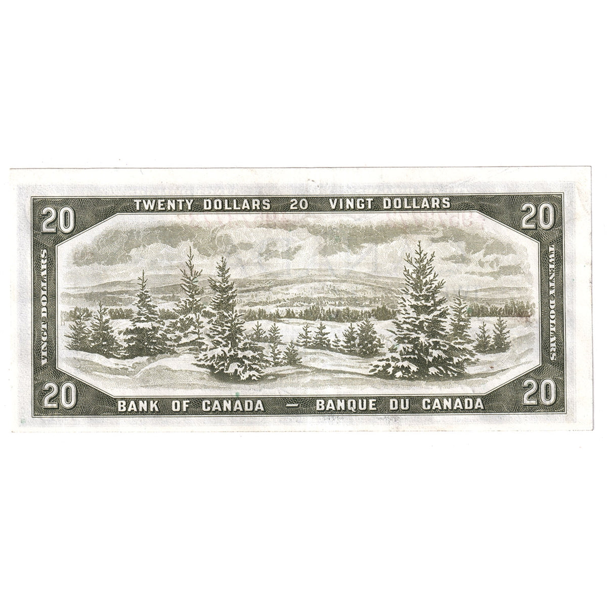 BC-41a 1954 Canada $20 Beattie-Coyne, I/E, Almost Uncirculated (AU50)