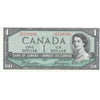 BC-37a 1954 Canada $1 Beattie-Coyne, O/L, Choice Uncirculated (CUNC63)