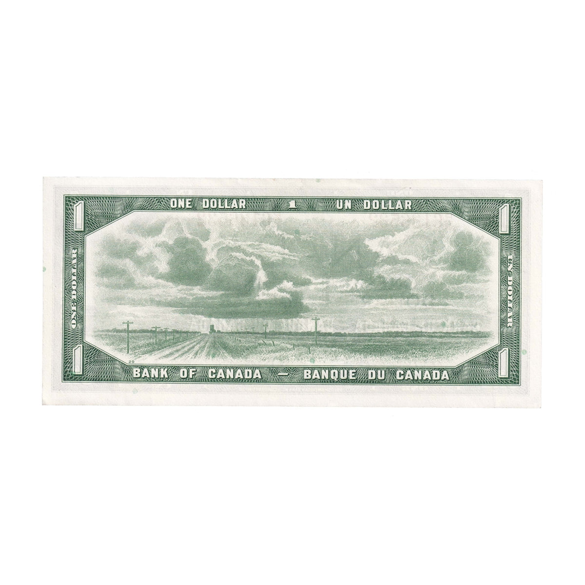 BC-37b-i 1954 Canada $1 Beattie-Rasminsky, P/M, AU-UNC (AU55)
