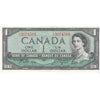BC-37a 1954 Canada $1 Beattie-Coyne, S/L, Uncirculated (MS60)