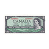 BC-37b-i 1954 Canada $1 Beattie-Rasminsky, X/M, Uncirculated (MS60)