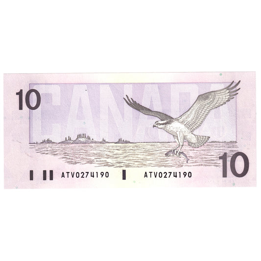 BC-57a 1989 Canada $10 Thiessen-Crow, ATV, CUNC
