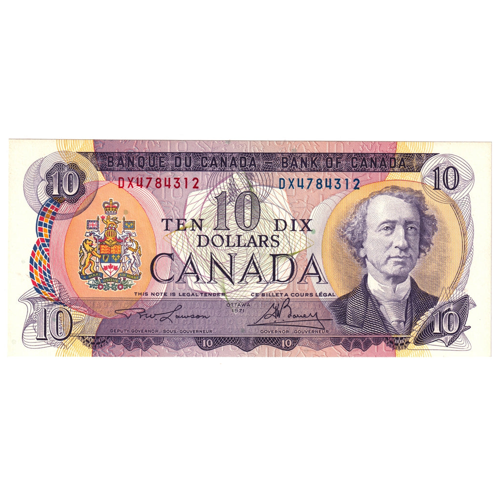 BC-49c 1971 Canada $10 Lawson-Bouey, DX, Uncirculated (MS60)