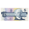 BC-56a 1986 Canada $5 Crow-Bouey, EOB, AU-UNC