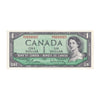 BC-37b-i 1954 Canada $1 Beattie-Rasminsky, N/P, Uncirculated (MS60)
