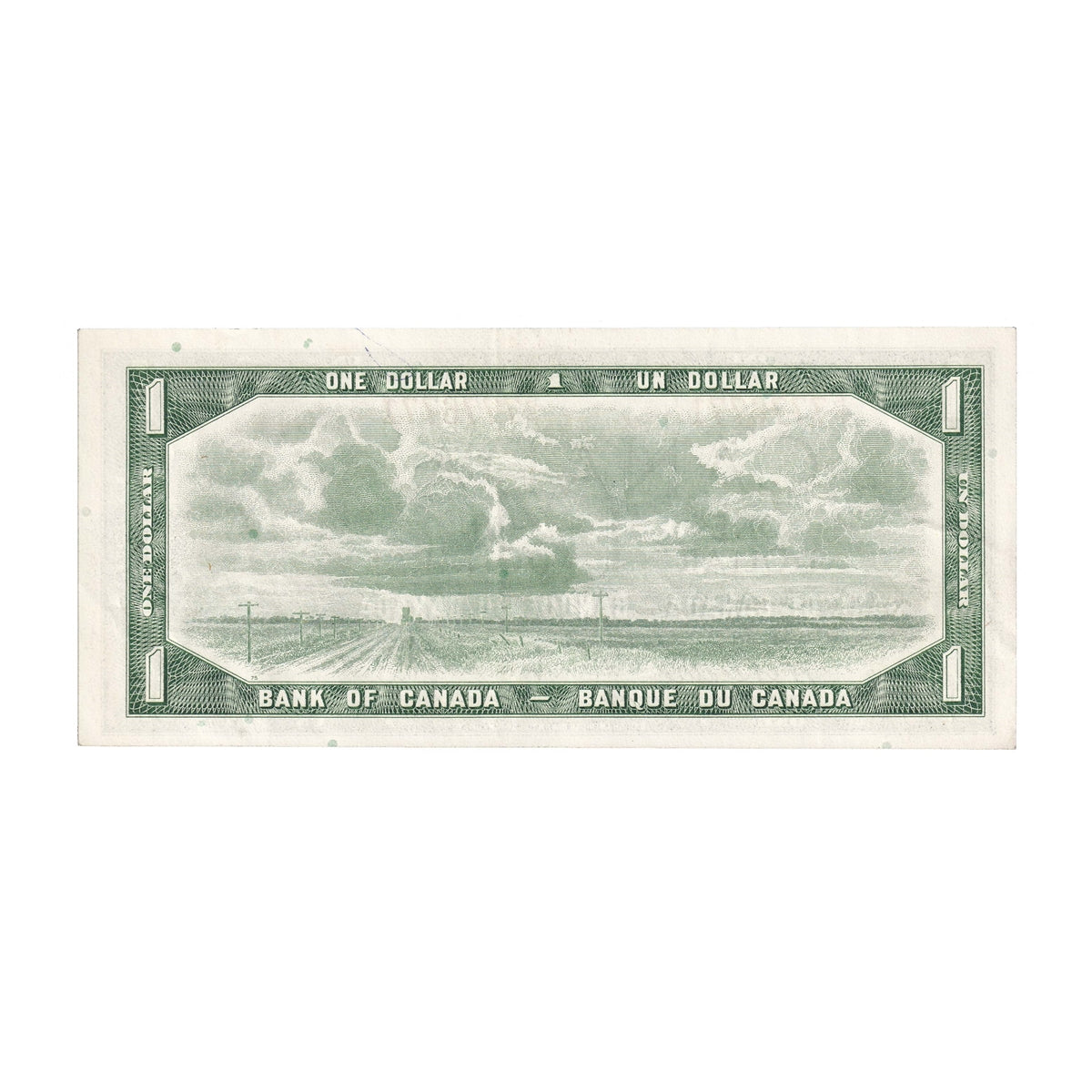 BC-37b-i 1954 Canada $1 Beattie-Rasminsky, S/P, EF-AU (EF45)