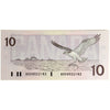 BC-57b 1989 Canada $10 Bonin-Thiessen, BDK, Almost Uncirculated (AU50)