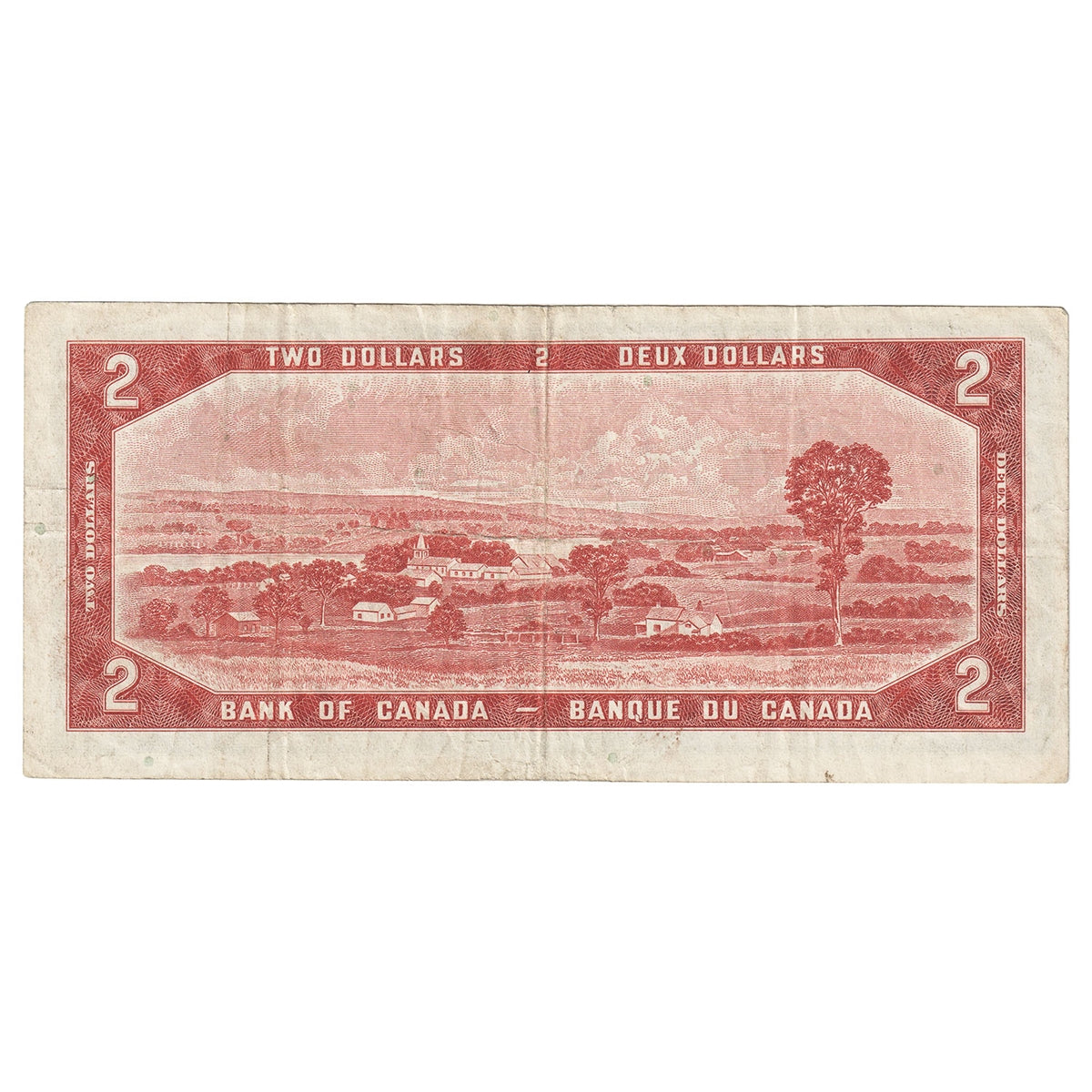 BC-38a 1954 Canada $2 Beattie-Coyne, R/B, F-VF (F15)