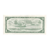 BC-37b-i 1954 Canada $1 Beattie-Rasminsky, T/P, Almost Uncirculated (AU50)