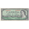 BC-37a 1954 Canada $1 Beattie-Coyne, E/F, VF-EF (VF30)