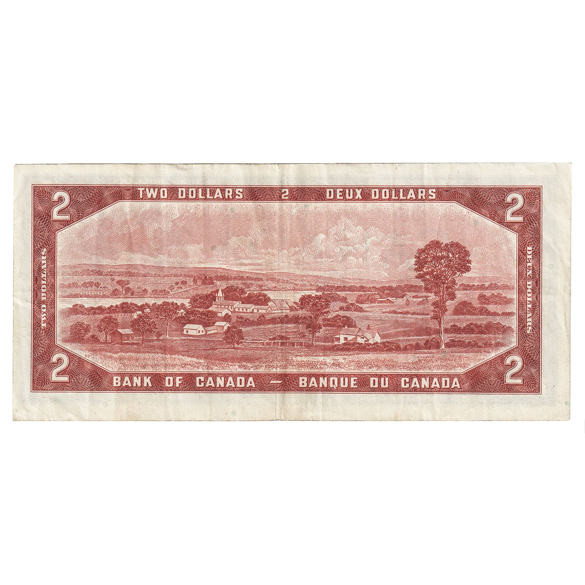 BC-38a 1954 Canada $2 Beattie-Coyne, X/B, Very Fine (VF20)