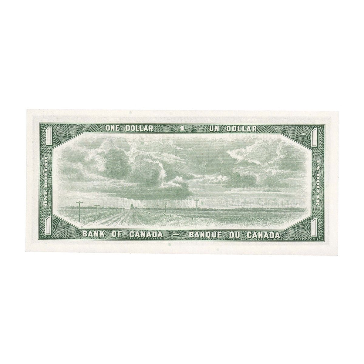 BC-37b-i 1954 Canada $1 Beattie-Rasminsky, W/P, Choice Uncirculated (CUNC63)