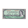 BC-37b-i 1954 Canada $1 Beattie-Rasminsky, X/P, AU-UNC (AU55)