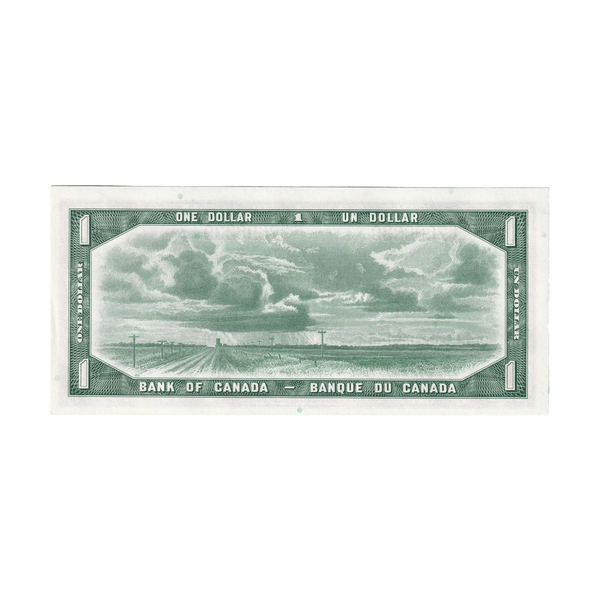 BC-37b 1954 Canada $1 Beattie-Rasminsky, H/N, AU-UNC (AU55)
