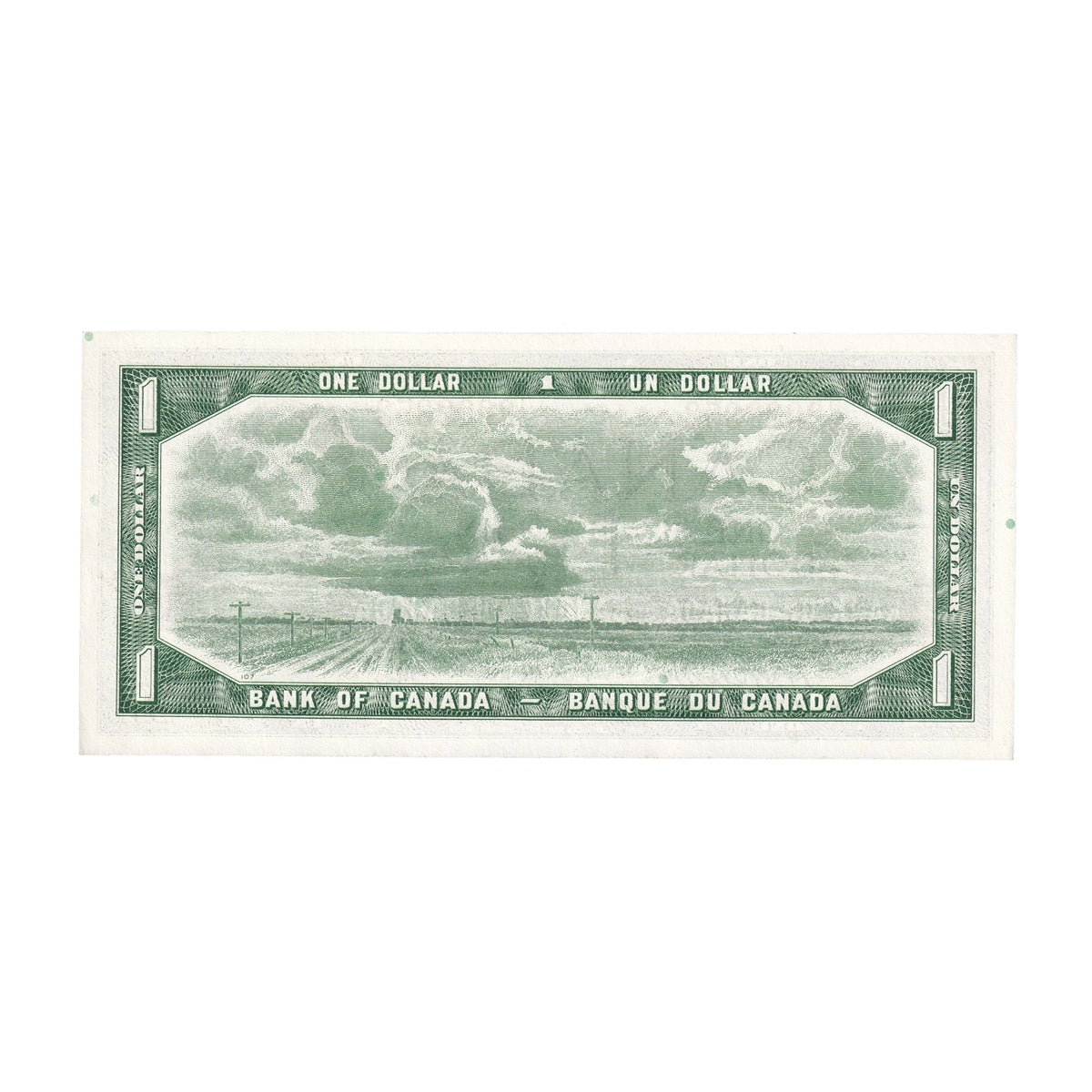 BC-37b-i 1954 Canada $1 Beattie-Rasminsky, J/Z, Choice Uncirculated (CUNC63)