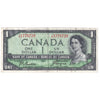 BC-29b 1954 Canada $1 Beattie-Coyne, Devil's Face, J/A, VF-EF (VF30)