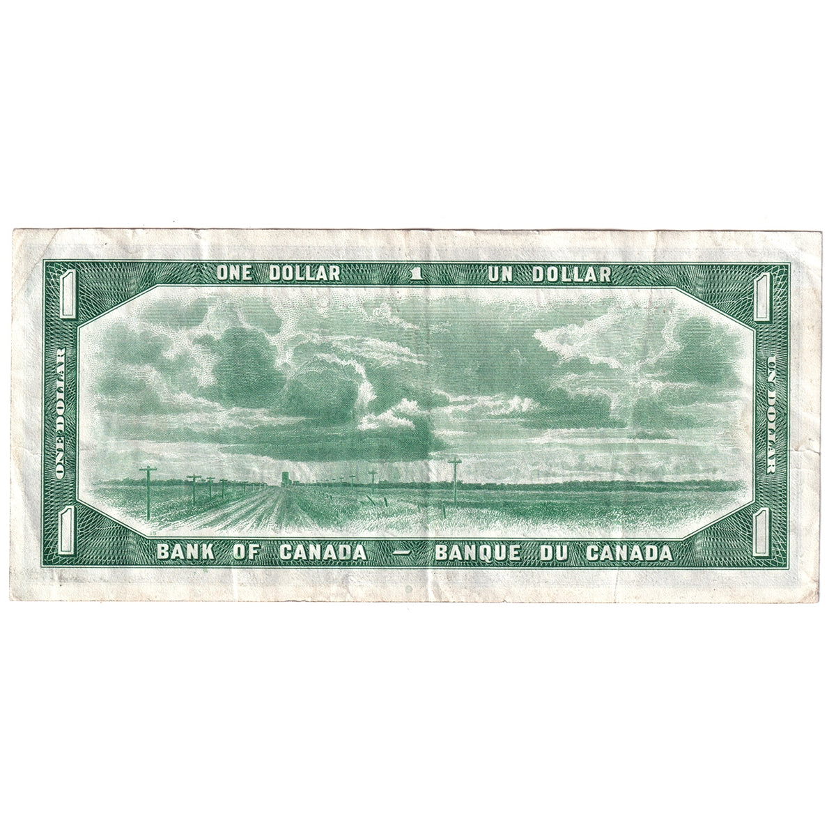 BC-29b 1954 Canada $1 Beattie-Coyne, Devil's Face, J/A, VF-EF (VF30)